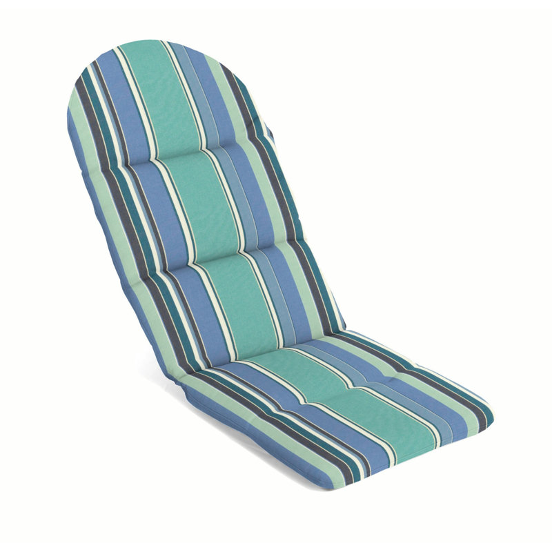 Arns Sunbrella Outdoor 49" Adirondack Chair Cushion, Dolce Oasis Sunbrella