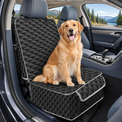 A waterproof, non-slip front-passenger dog-seat cover for select compatible large trucks from 2000-2026 and 2027.