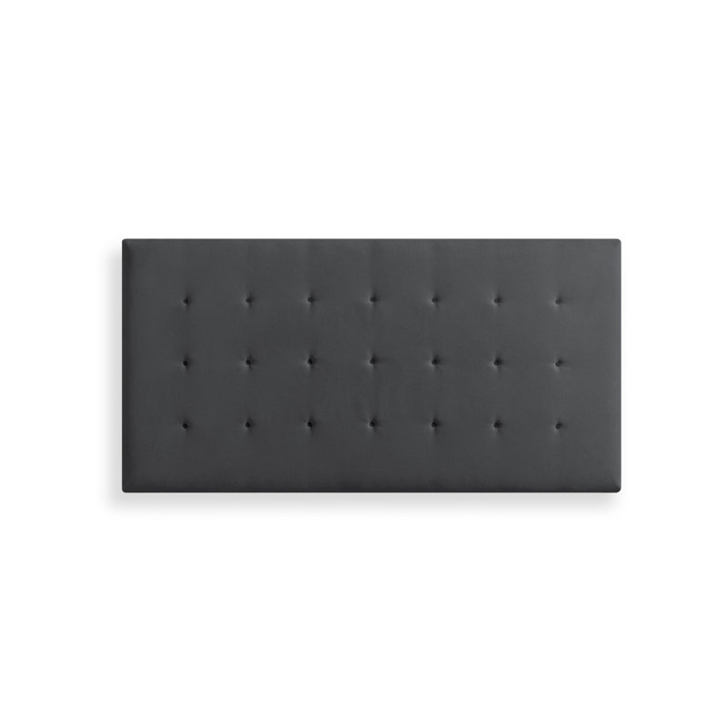 Upholstered Headboard, Black, Single (3')