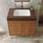 30" Classic Freestanding Bathroom Vanity With Sintered Stone Top, White Ceramic Sink & Gold Legs, Storage Cabinet-61365957-57337077