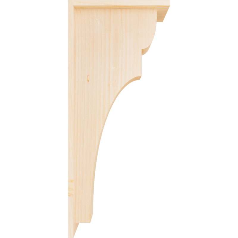 Yorkshire Yorktown avec plaque arrière, H 28 po x l 5,5 po x P 12 po, Sapin de Douglas, Lisse