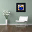 Gallucci, «Flower Purse Yellow on Blue» par Roderick Stevens, impression encadrée-69760880-13606559-13606561