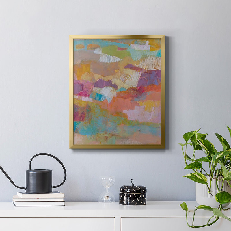 Toile de qualité supérieure Kindill II, prête à être accrochée, Or, H 20 po x l 16 po