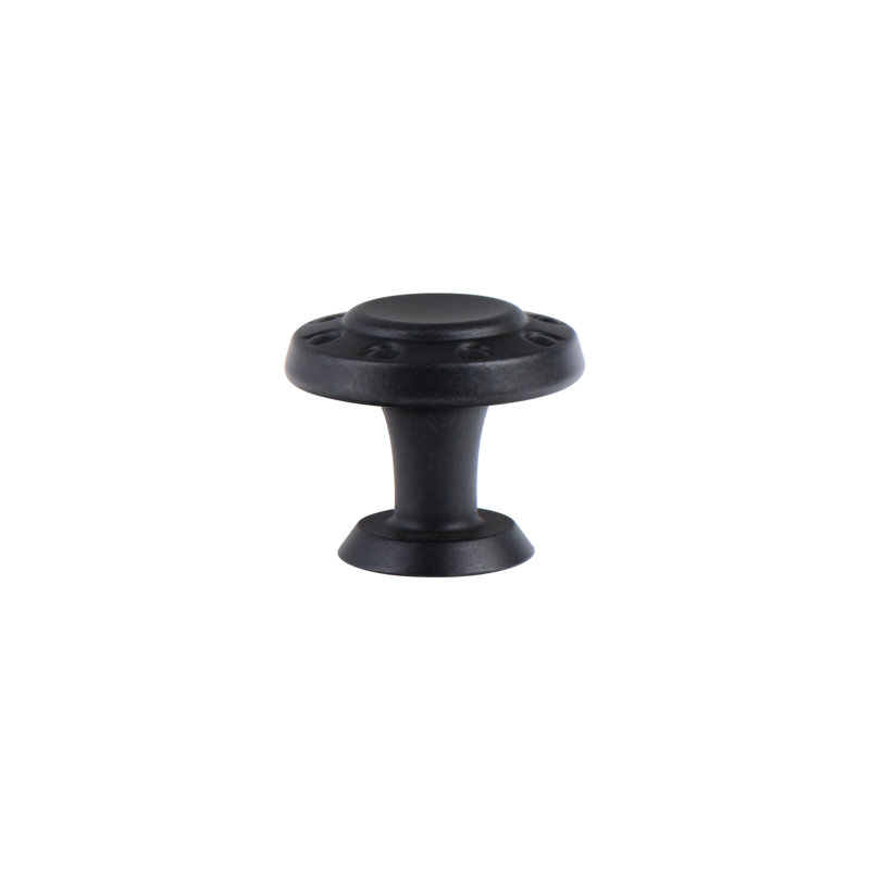 Oversized 4 1/5" Diameter Round Knob, Soft Iron