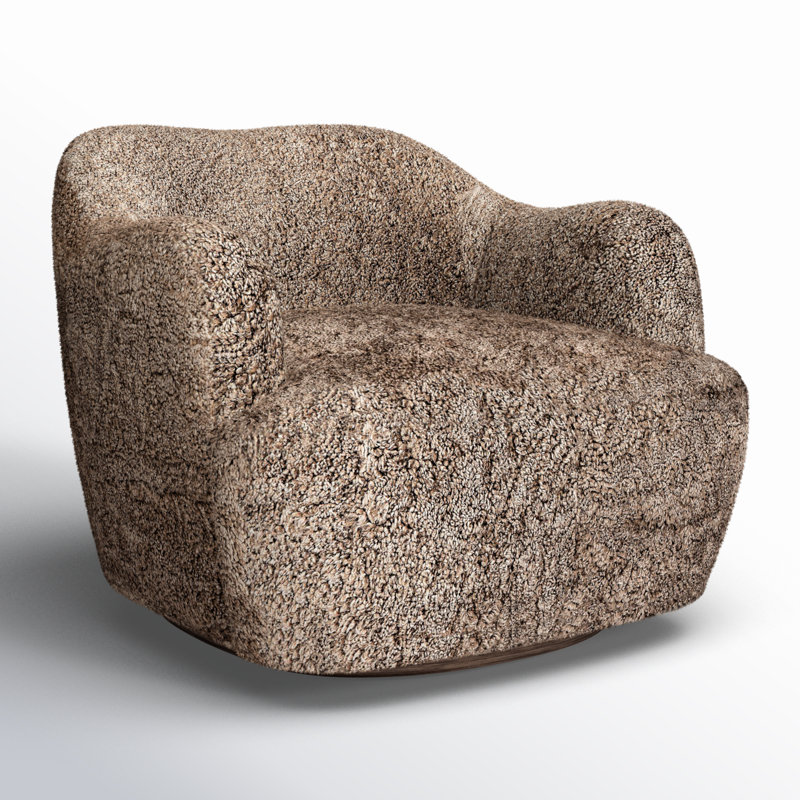 Alaska Upholstered Swivel Barrel Chair