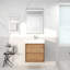 Base de meuble-lavabo mural 24 po Moreno avec plateau en acrylique renforcé Moreno-590151393