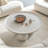 Round Bowl Coffee Table with Oak Legs