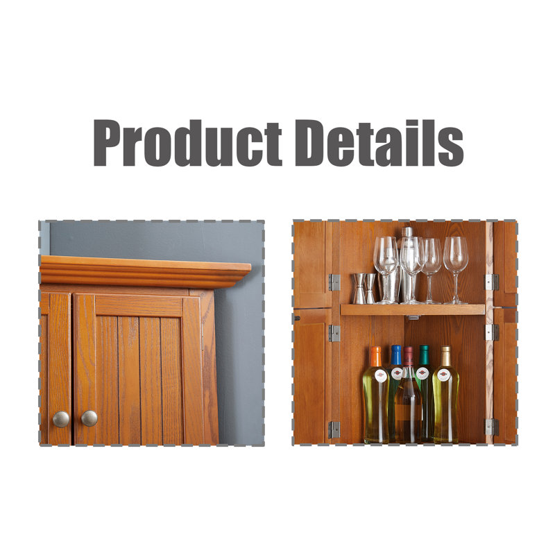 Corner Storage Cabinet, Brown