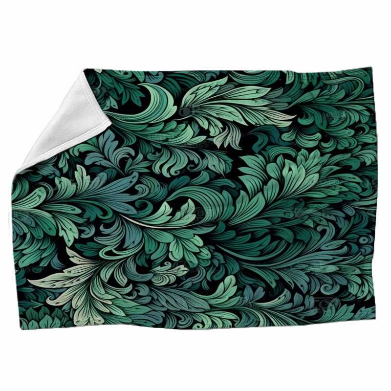 Machine Printed Throw Blanket, 68" W x 80" L