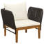  Garden Lounge Set Solid Acacia Wood & Rope Sofa Outdoor Furniture Patio