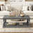 Coffee Table with bottom shelf