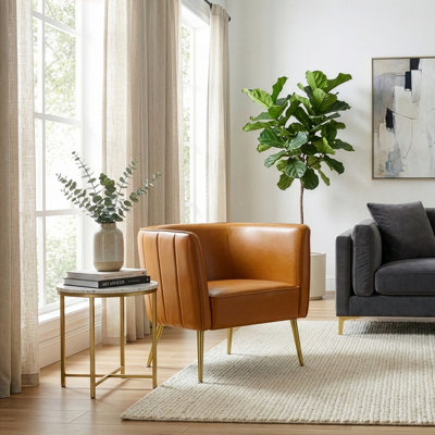 Gothurd Faux Leather Armchair