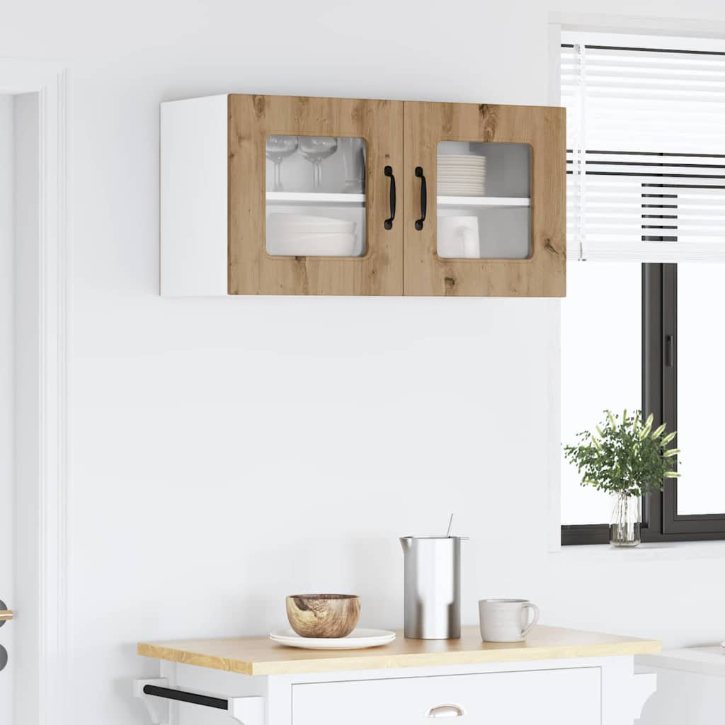 Vidaxl Kitchen Wall Cabinet Brown Oak 80 X 31 X 40 Cm Engineered Wood