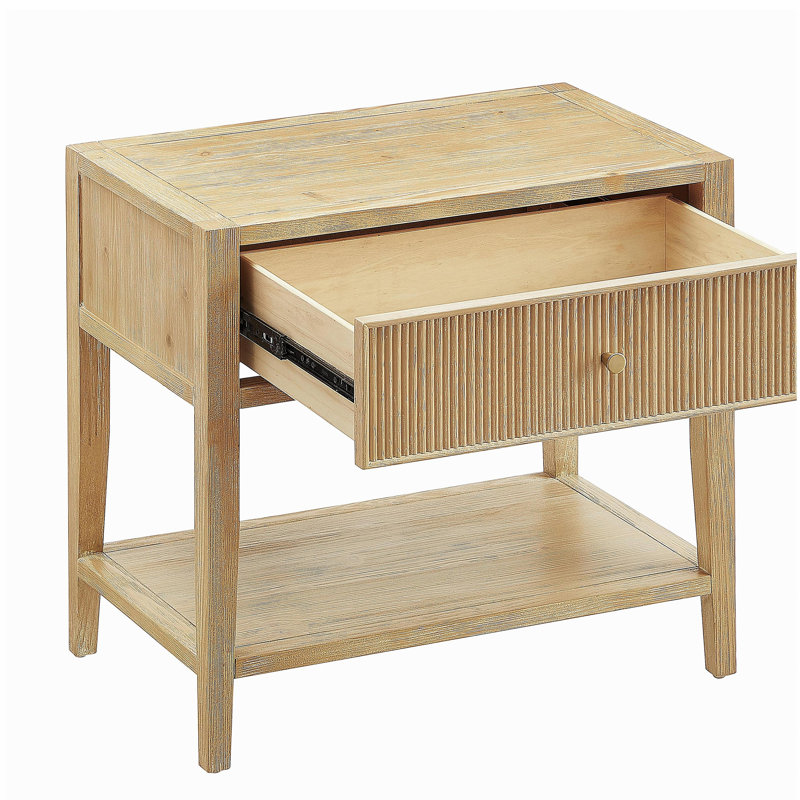 Fleur Natural 1-drawer Nightstand