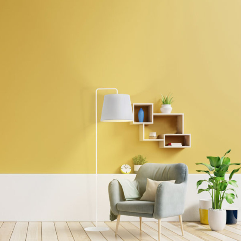 Janissa 156cm Traditional Floor Lamp, Beige, Black