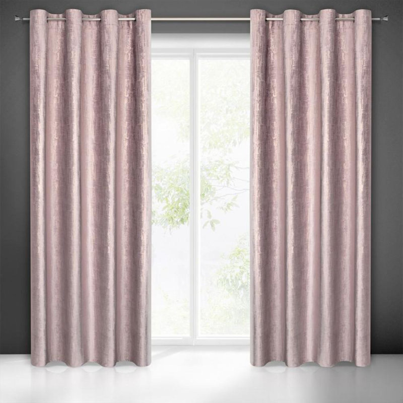 Marsala Blackout Single Curtain, Pink
