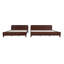 PINE SOLID WOOD KING SIZE BED, SOLID AND STABLE, NO BOX SPRING NEEDED, DARK WALNUT COLOR-1368346564-1368346567