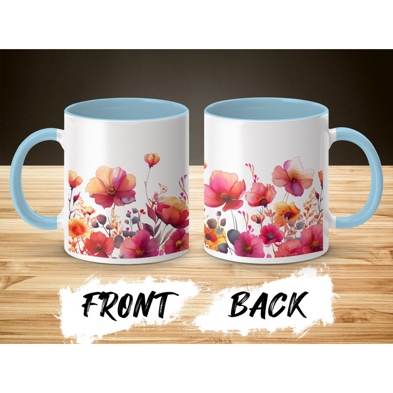 Ceramic Coffee Mug, Light Blue