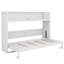 Lit escamotable simple TG avec bureau intégré, éclairage à DEL et ports USB