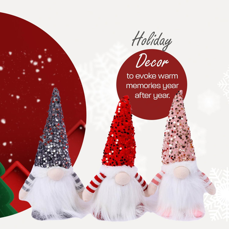  Leipple Gnomes Christmas Decorations 3 Packs with LED Light and  Battery, Handmade Glowing Swedish Xmas Gnomes Tomte Plush Ornaments,  Scandinavian Nisse Santa Elf Dolls for Holiday Party Decor : Home 
