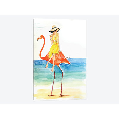 " Flamingo Ride " by Rongrong DeVoe
