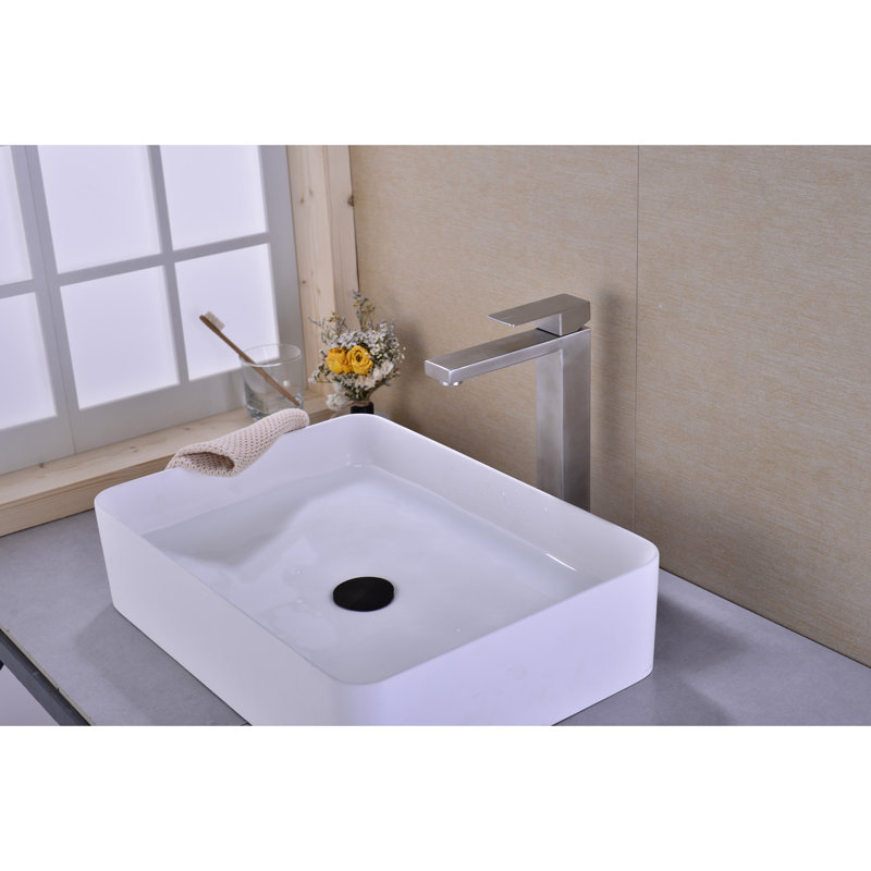 Bathroom Sink Faucet - Splash Aerator, Long Service Life Tap Single Handle, Rust Body, Smooth Flow