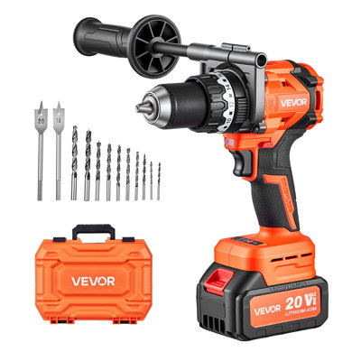 Perceuse à percussion sans fil 20 V, 1/2 po, 24 000 coups/min, sans balais, pour percer le bois et le métal, visser, batterie lithium-ion 4 000 mAh et chargeur inclus, mandrin entièrement métallique, design compact.