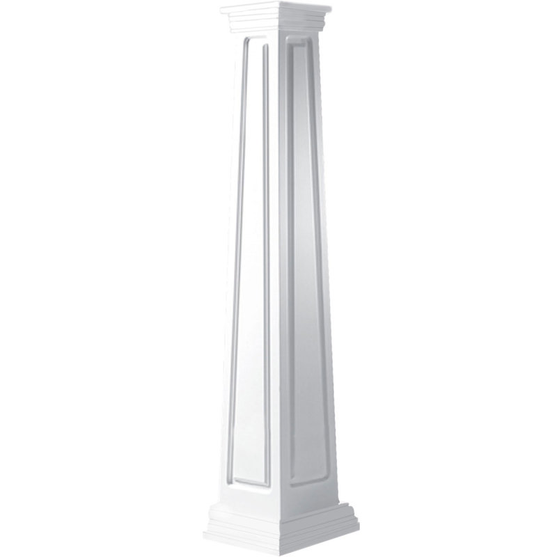 Poteau de lit à panneau surélevé conique carrée classic artisan Endura, H 96 po x l 23,63 po