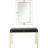 Daria 48'' Glass Top Console Table