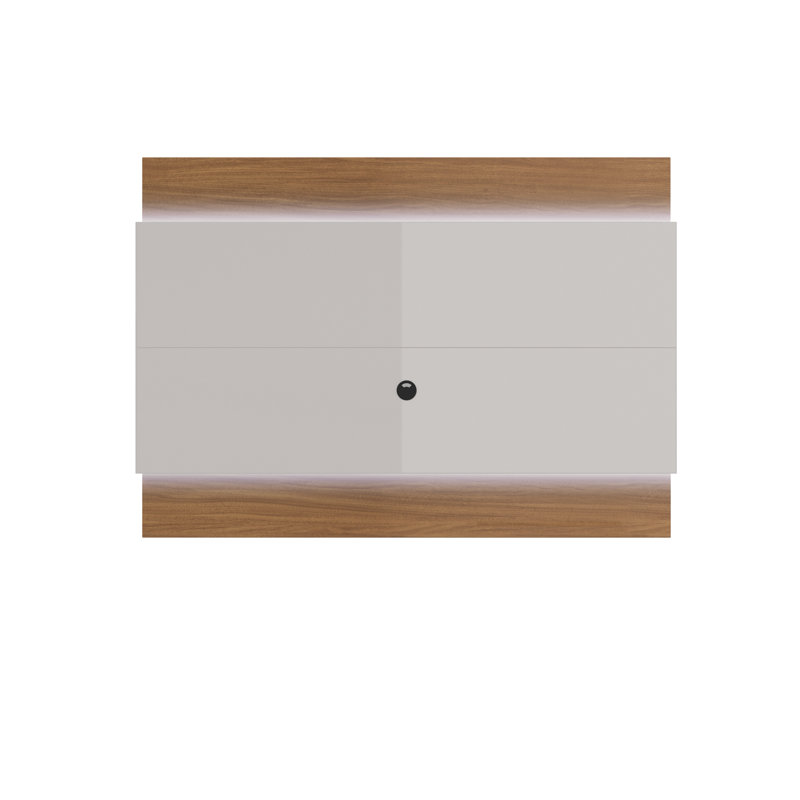 Franklin Floating TV Stand for TVs up to 88", Maple Cream / Off White