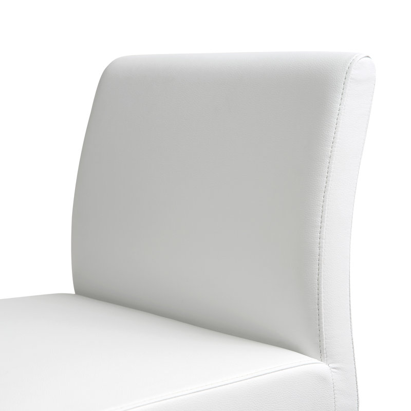 Tabouret Orville, Blanc, Tabouret (assise de 30,7 po de hauteur), Argent