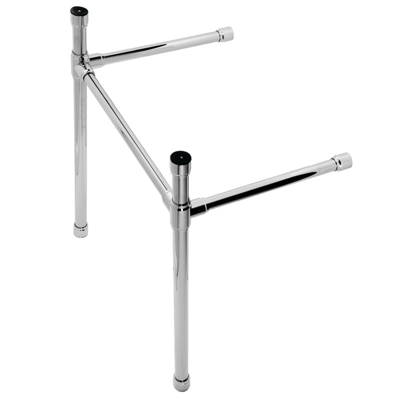 Base de meuble-lavabo simple 28 po Dreyfuss, Chrome poli