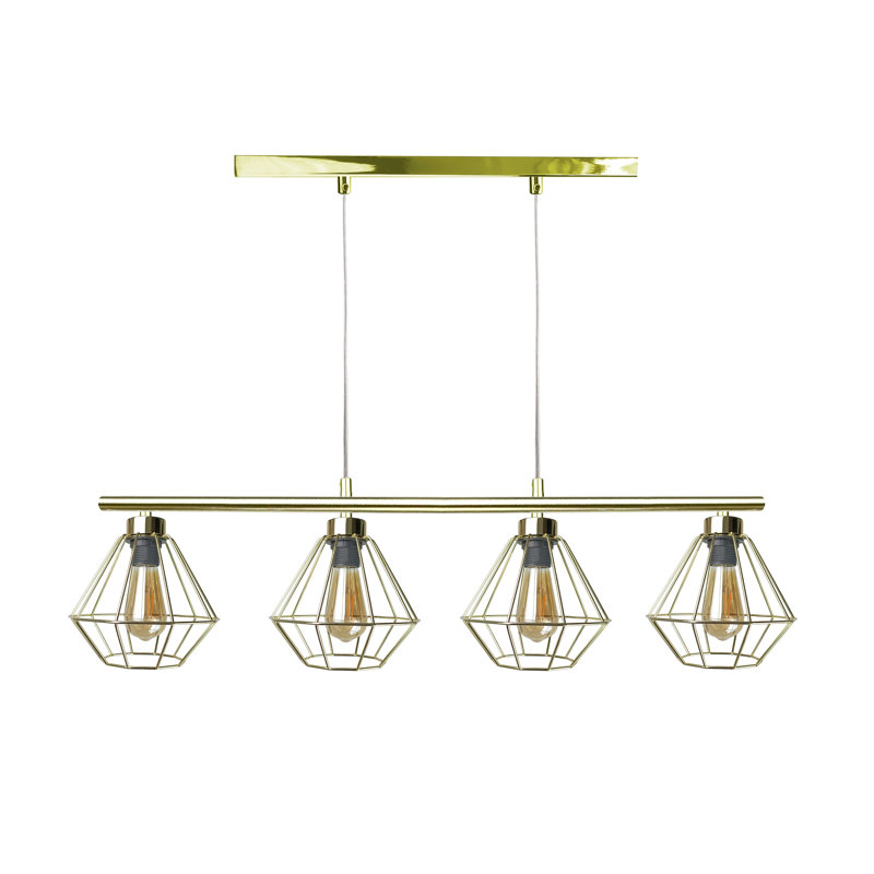 Richboro 4 - Light Kitchen Island Pendant, Gold, Gold