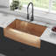 Évier de cuisine de ferme avec tablier en acier inoxydable 36 x 21 Rivage-53542391