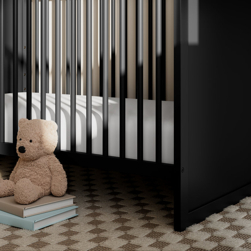 Calabasas 3-In-1 Convertible Crib, Black