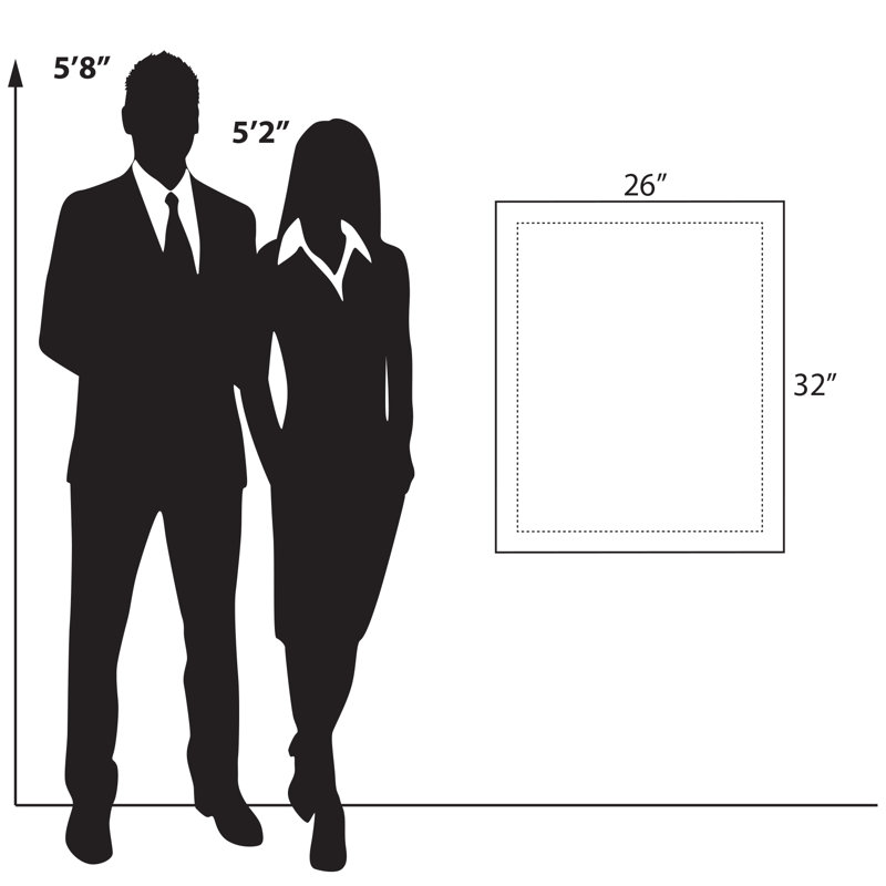 Gold Acrylic Floating Wall Frame with Clear Panels