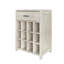 Armoire à tiroirs avec support à vin en gris clair-1253701156