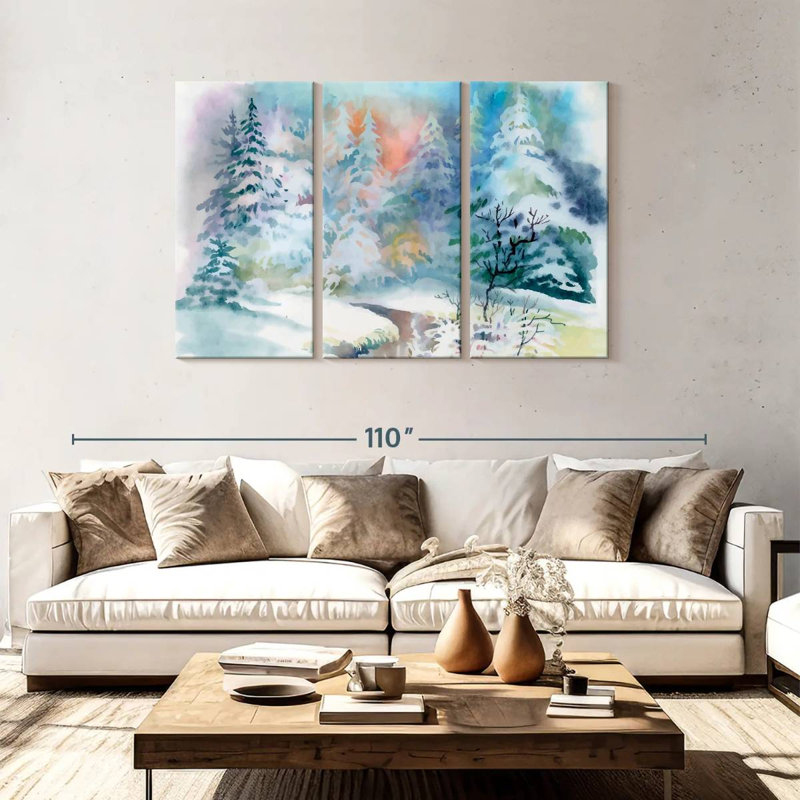 Alvord Fantasy Winter Landscape, 48" H x 74" W