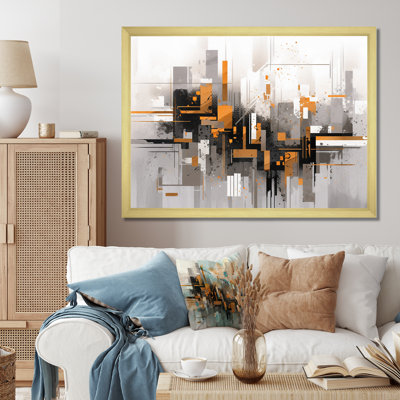 Rayures orange, orange et gris