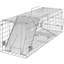 Cage à animaux vivante, piège à chat 24 po x 8 po x 8 po en fer galvanisé, piège à animaux pliant avec poignée pour lapins, chats perdus, écureuils, ratons laveurs, marmottes et opossums