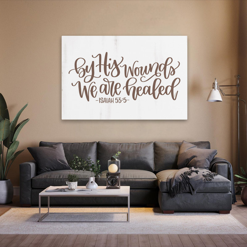 «We Are Heal - Modern Farmhouse Bible Verse», citation religieuse, H 40 po x l 60 po