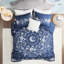 Celestial double / grand - bleu marine avec médaillon et tissu lavable-117370882