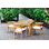 Bali Teak Square 4 - Person Outdoor Dining Set
