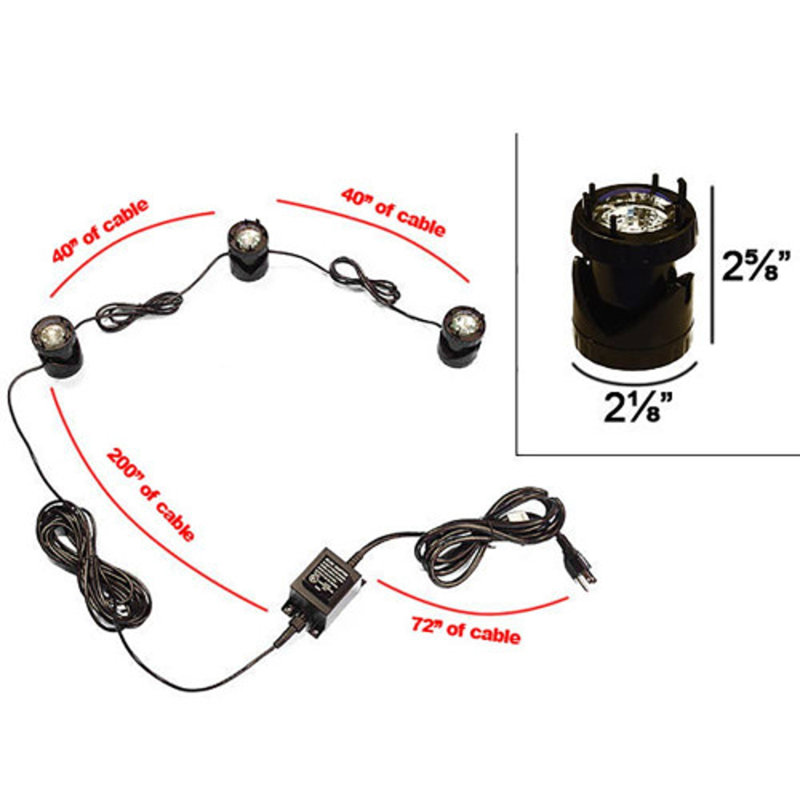 Projecteur à DEL basse tension intégré