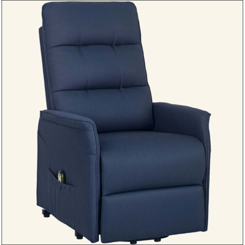 Canapé inclinable en tissu avec télécommande, fauteuil relevable électrique, poches latérales