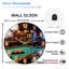 Accessoires de table de billard pour salle de jeux Horloge murale moderne en verre 12 po