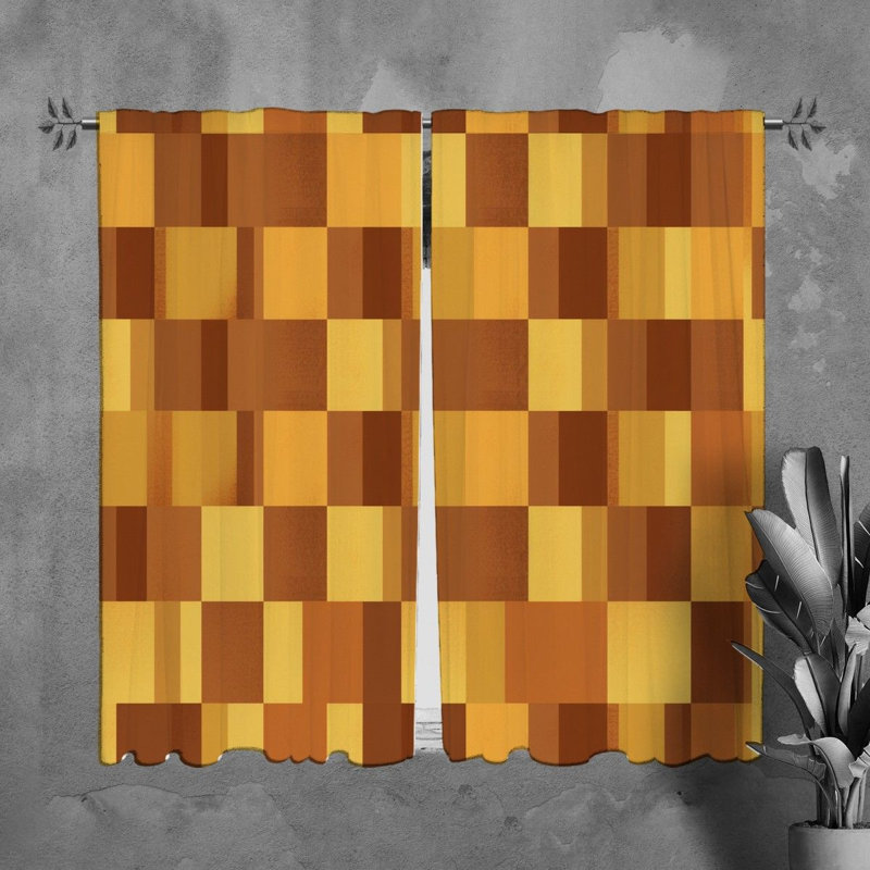 Paire de rideaux obscurcissant en polyester Marziah, L 20 po x L 61 po