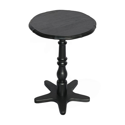 Round Small End Table, Pedestal Side Coffee Table