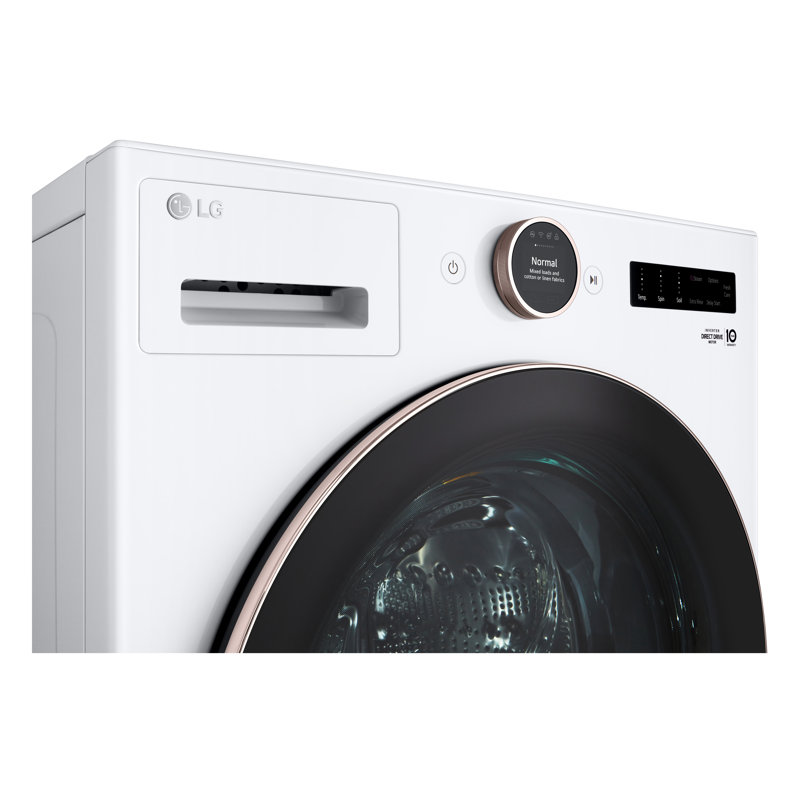 5.0 Cu. Ft. White Smart Front Load Washer with Steam and TurboWash