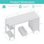 Bureau rectangulaire avec tiroirs et tablettes de rangement-388917962-387207040